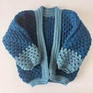 HANDMADE Little Ocean Cardigan - 12-18m